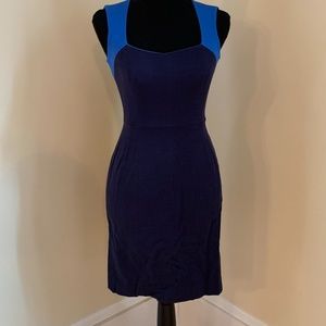 Banana Republic Royal Blue and Navy Blue Cocktail Dress